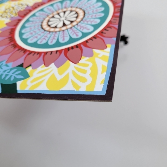 Floral Garden with Bird Paint by Number Painting Finished 11 by 11‎ Botanical - Picture 6 of 16